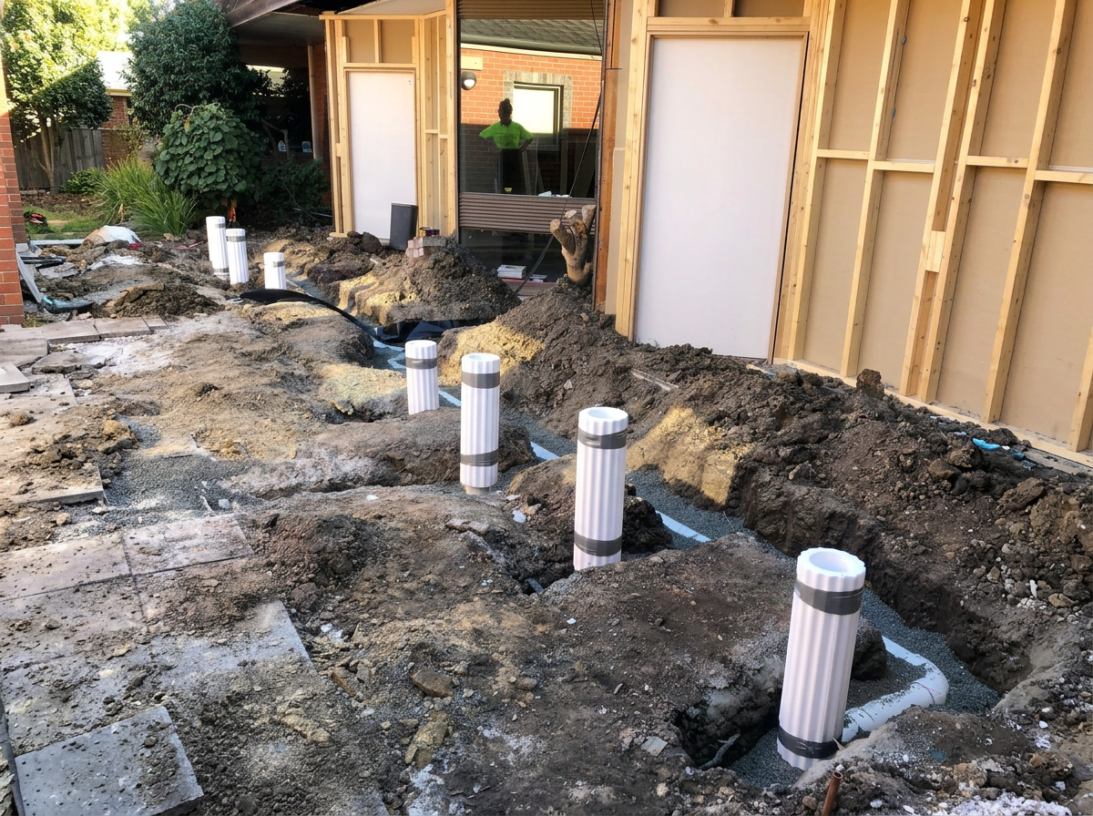 Underground drainage installation completed by Hydrovic Plumbing Group