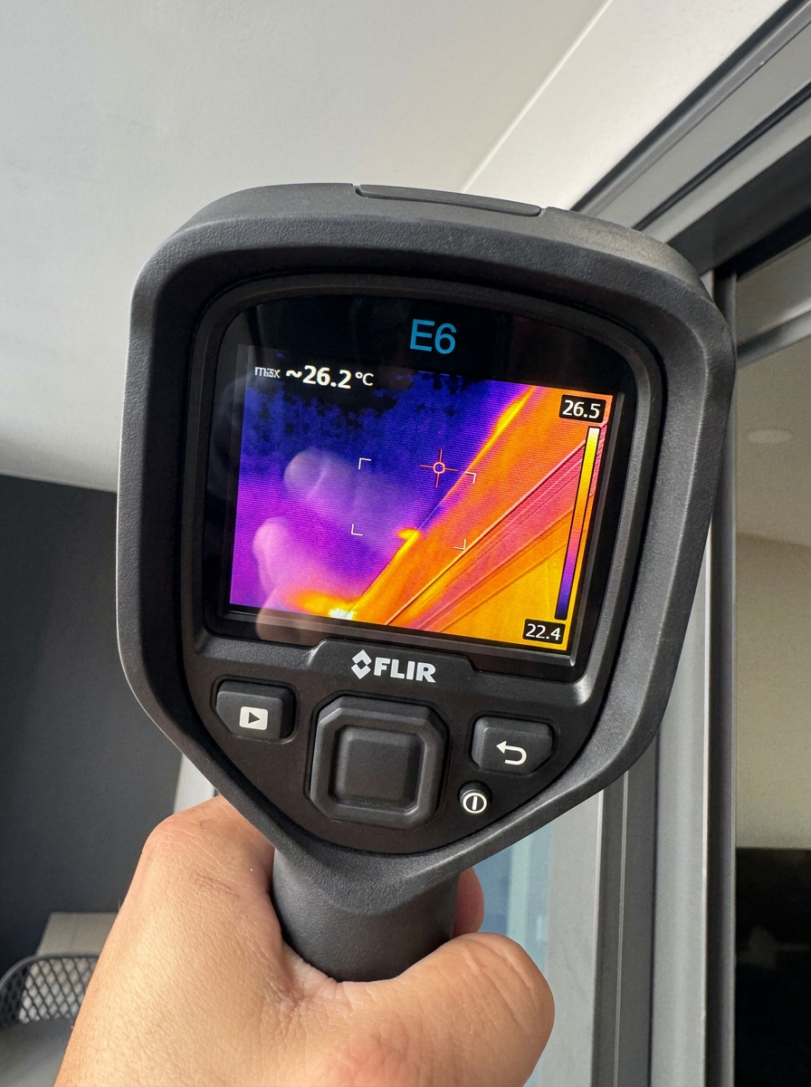 Thermal imaging leak detection carried out by Hydrovic Plumbing Group